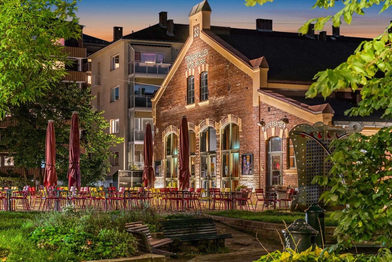 Populære Trikkestallen ligger rett i nærheten av leiligheten Galleribilde