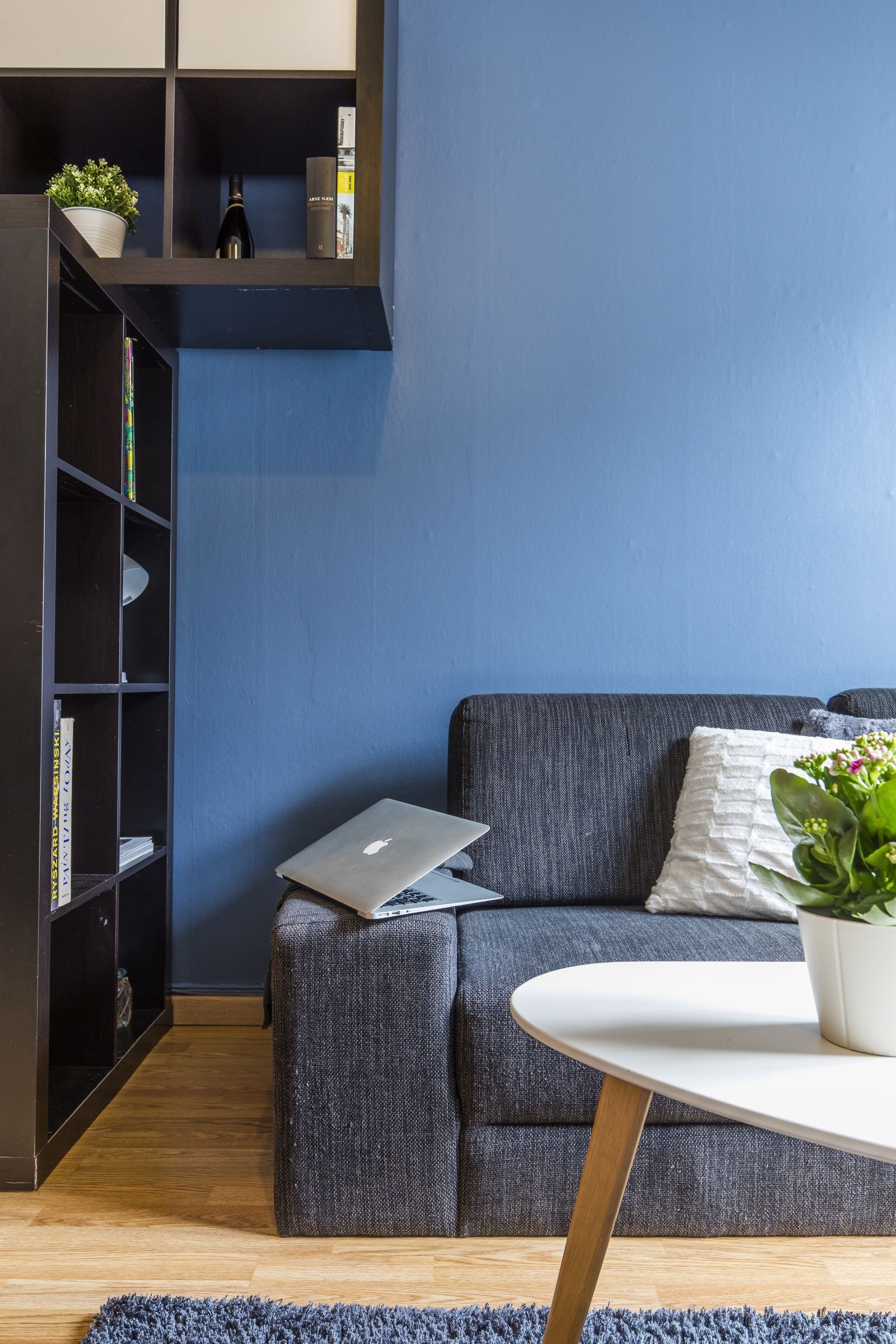 Leiligheten er malt opp i lyse farger Galleribilde