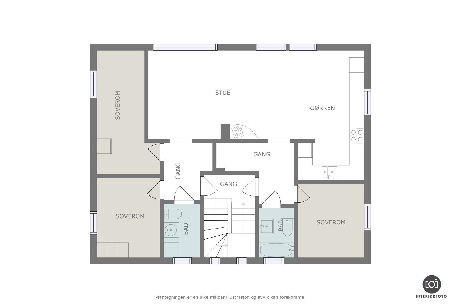 Plantegning Galleribilde