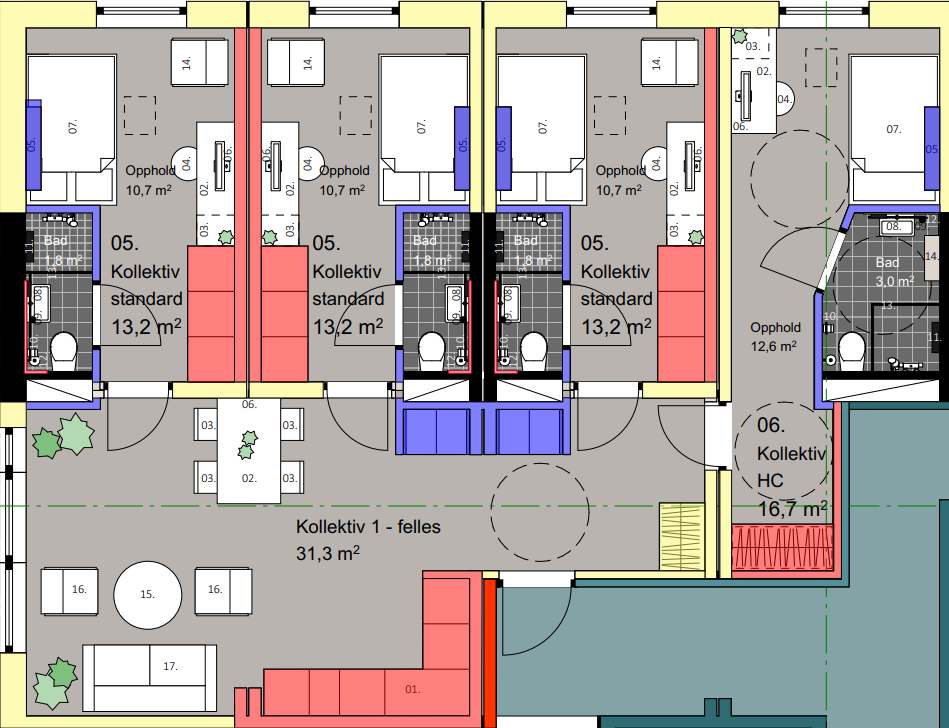 Plantegning Kollektiv Nord Galleribilde