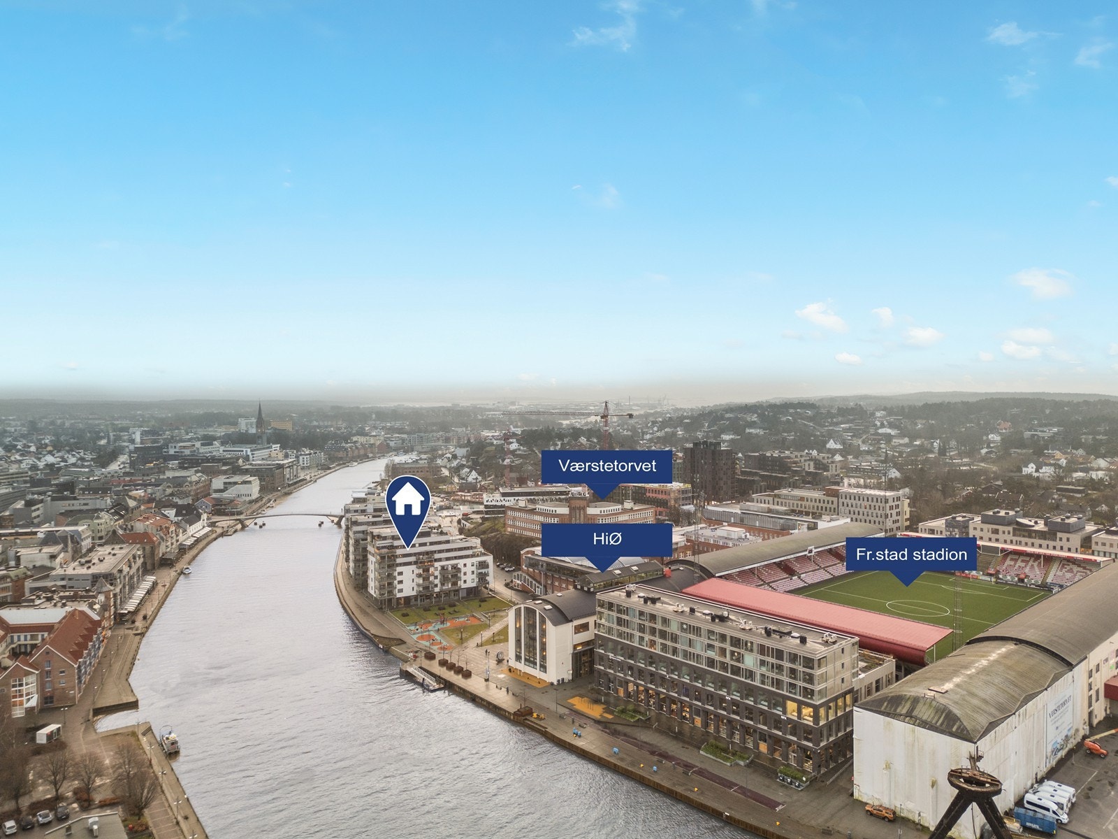 Her bor du sentralt med gangavstand til Værstetorvet, Fredrikstad stadion og byens rike kulturliv. Galleribilde