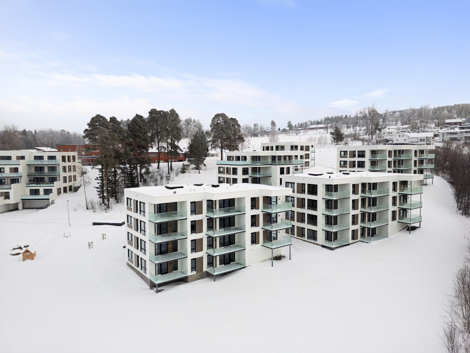 I hovedsak boligbebyggelse i området rundt. Galleribilde