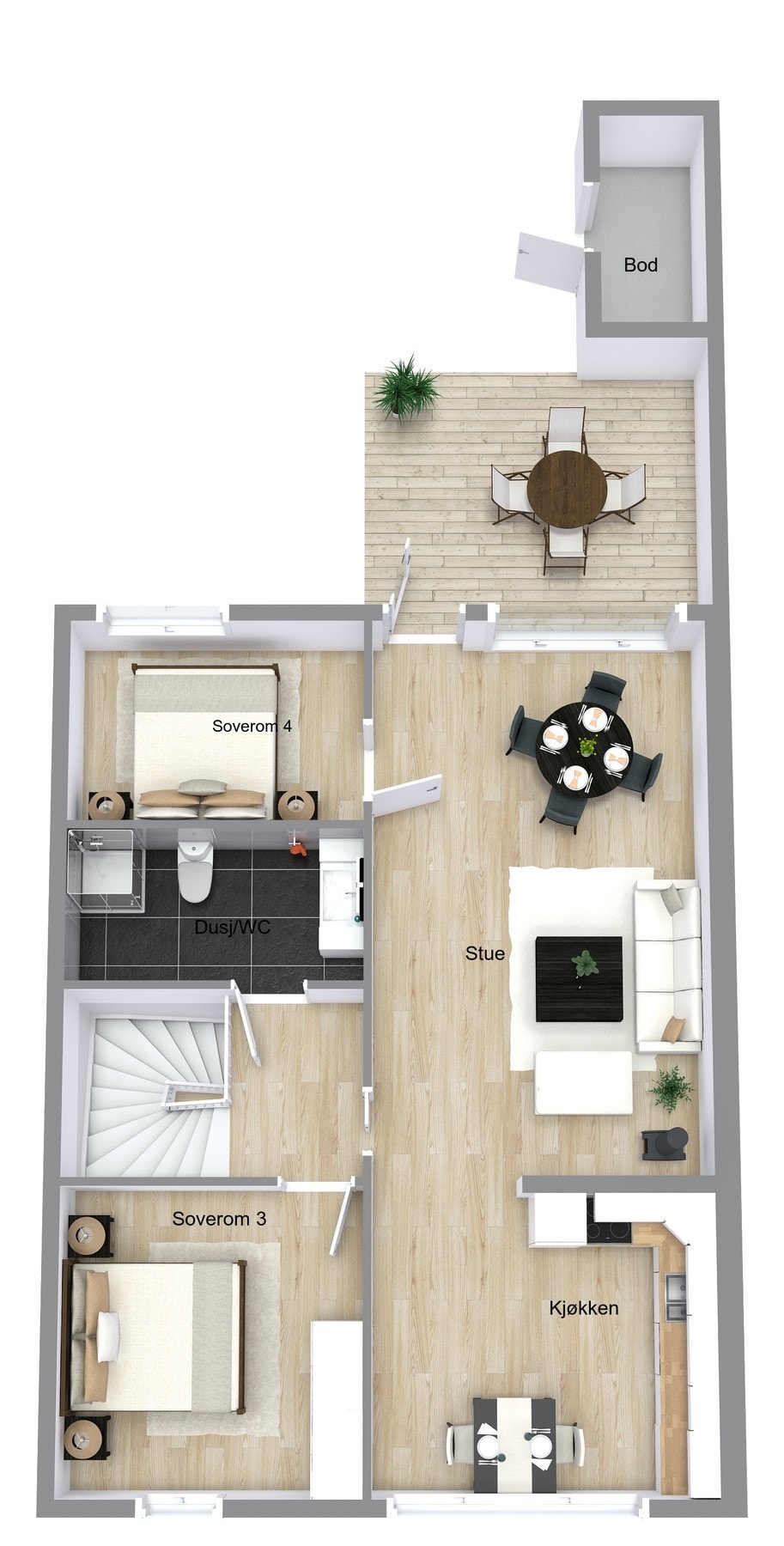 Plantegning 1.etasje Galleribilde