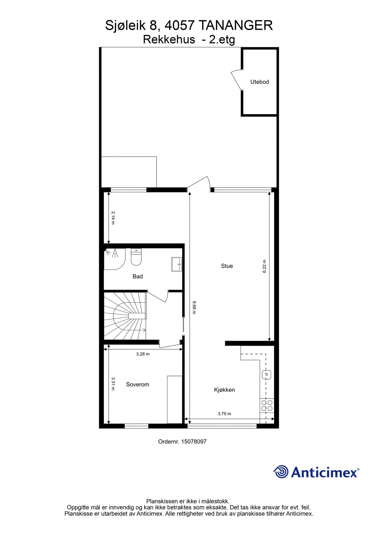 Plantegning 2.etasje Galleribilde