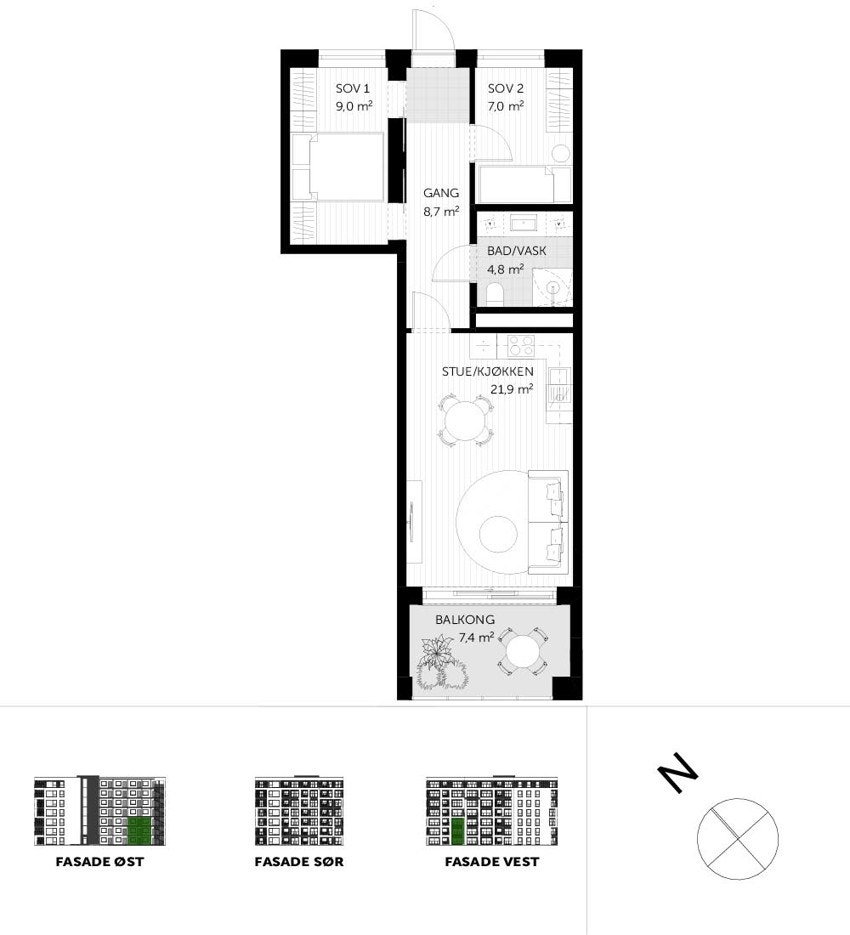Plantegning - M208 Galleribilde