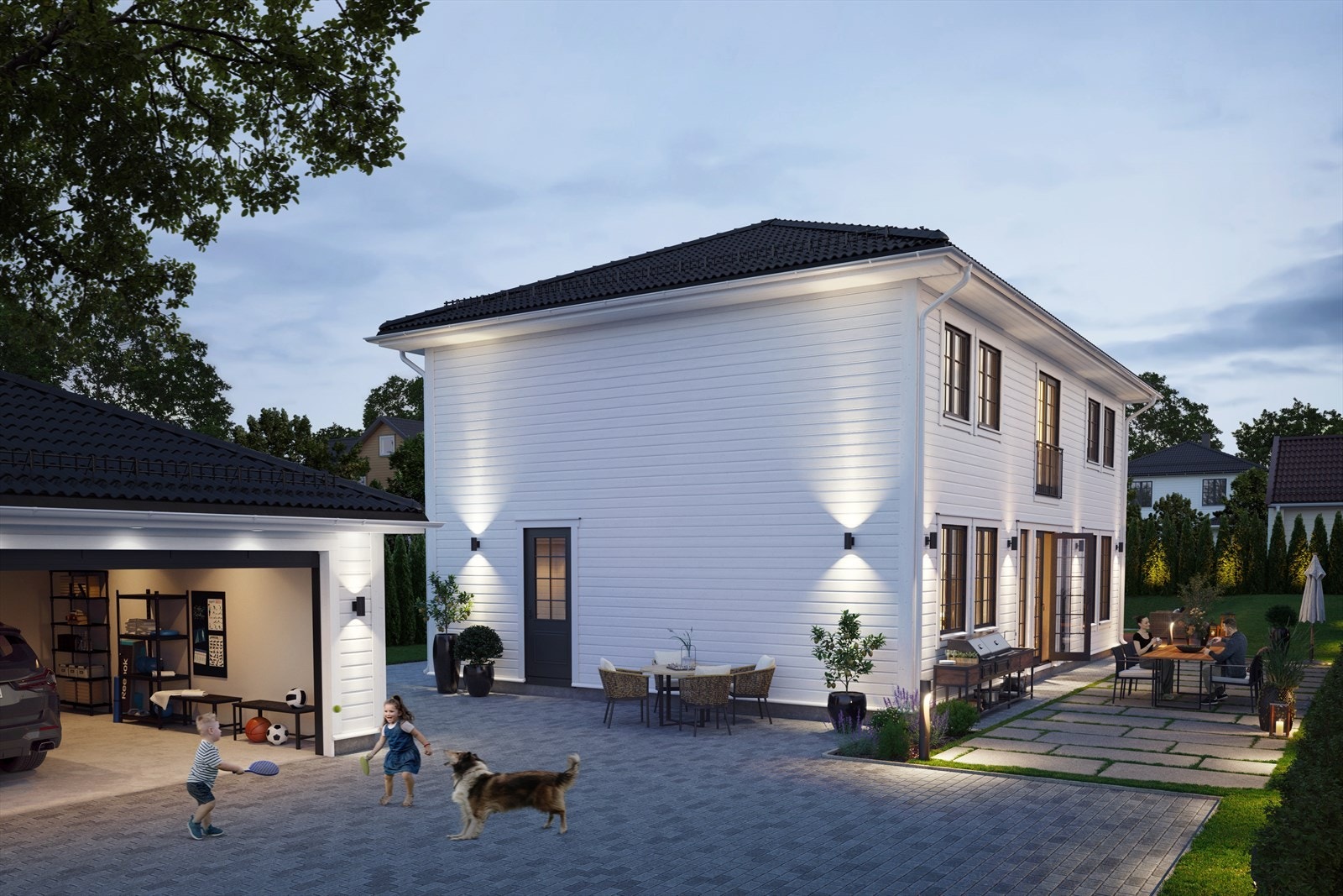 Mulighet for dobbel garasje. Galleribilde