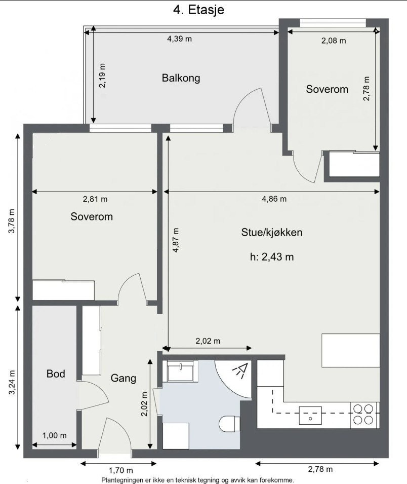 Plantegning Galleribilde