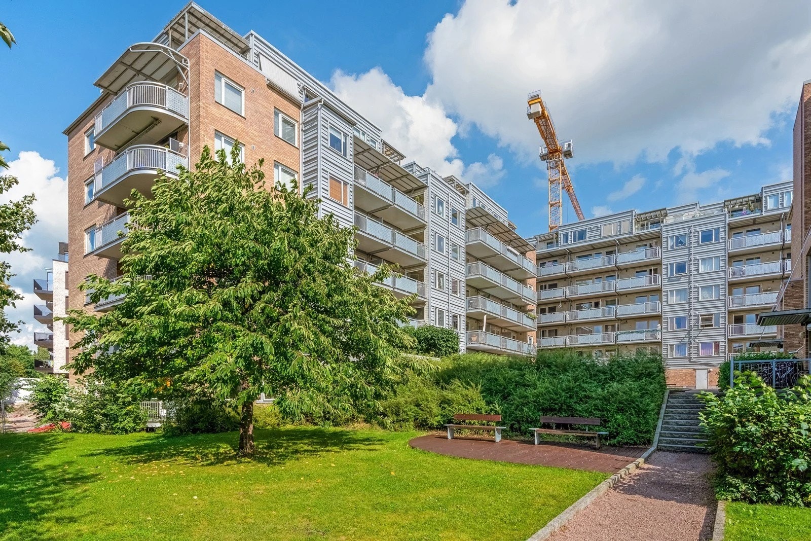 Fasade med hyggelig fellesområde Galleribilde