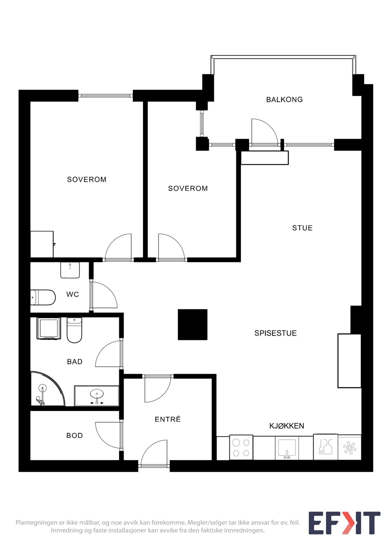 Plantegning Galleribilde