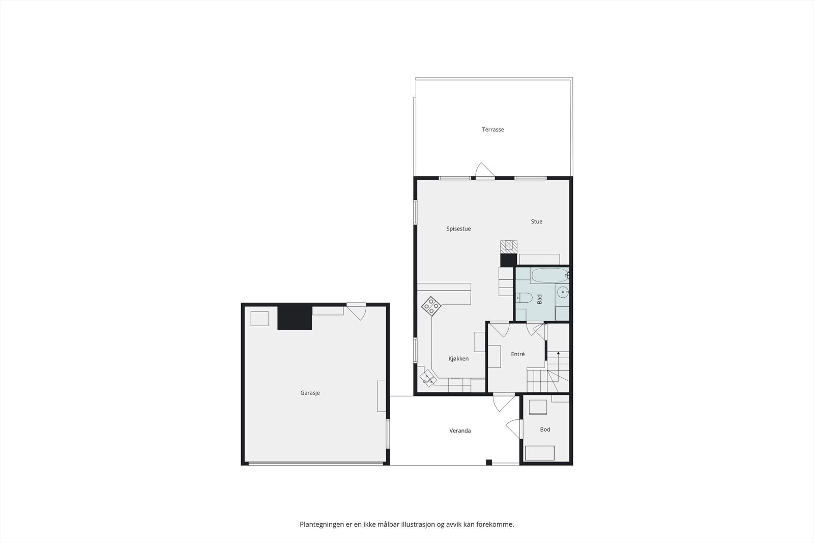 Plantegning hovedetasje Galleribilde