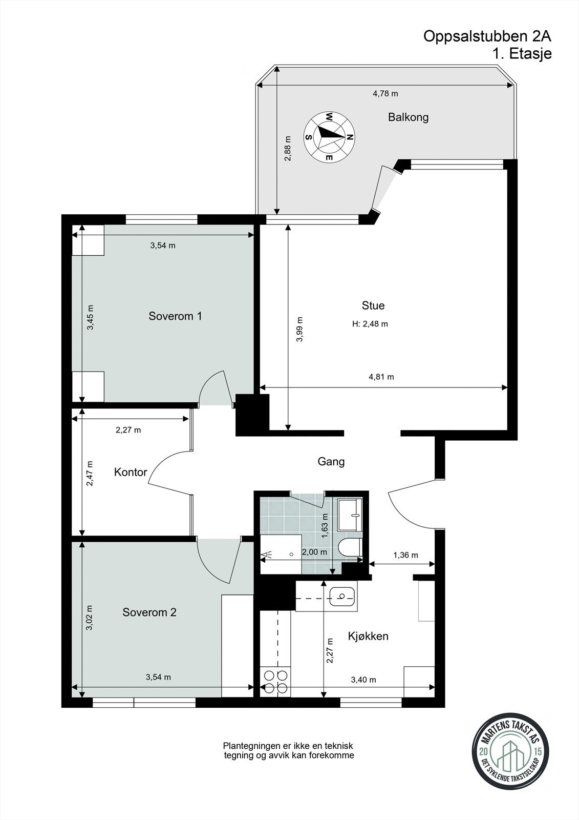 La oss se nærmere på boligens planskisse før du blar videre, slik at du får orientert deg litt. Galleribilde