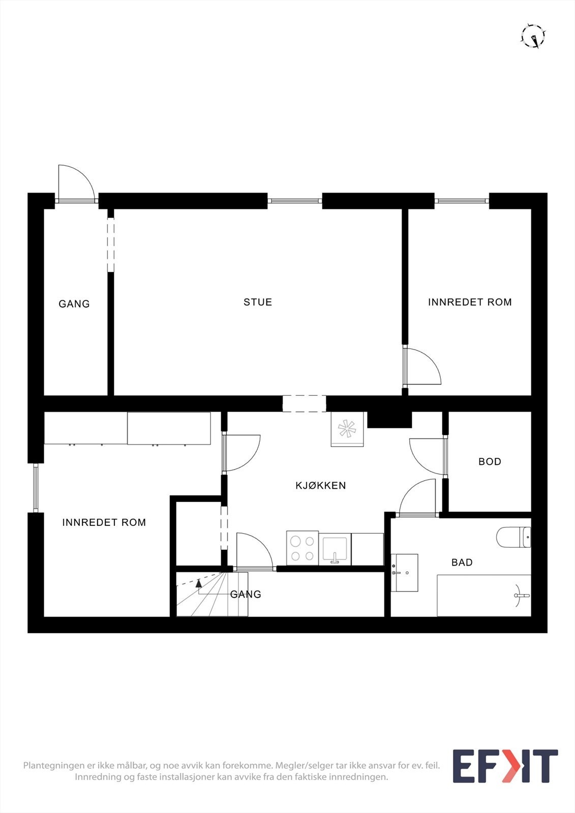 Plantegninger underetasje Galleribilde