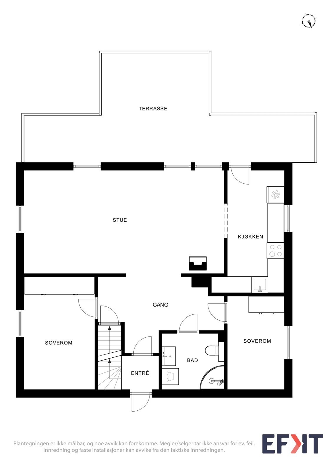 Plantegninger hovedetasje Galleribilde