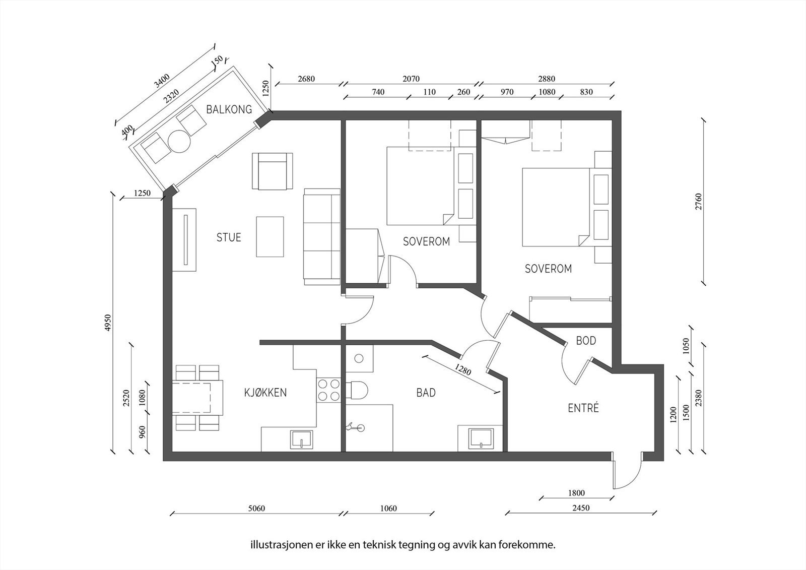 Plantegning. Galleribilde