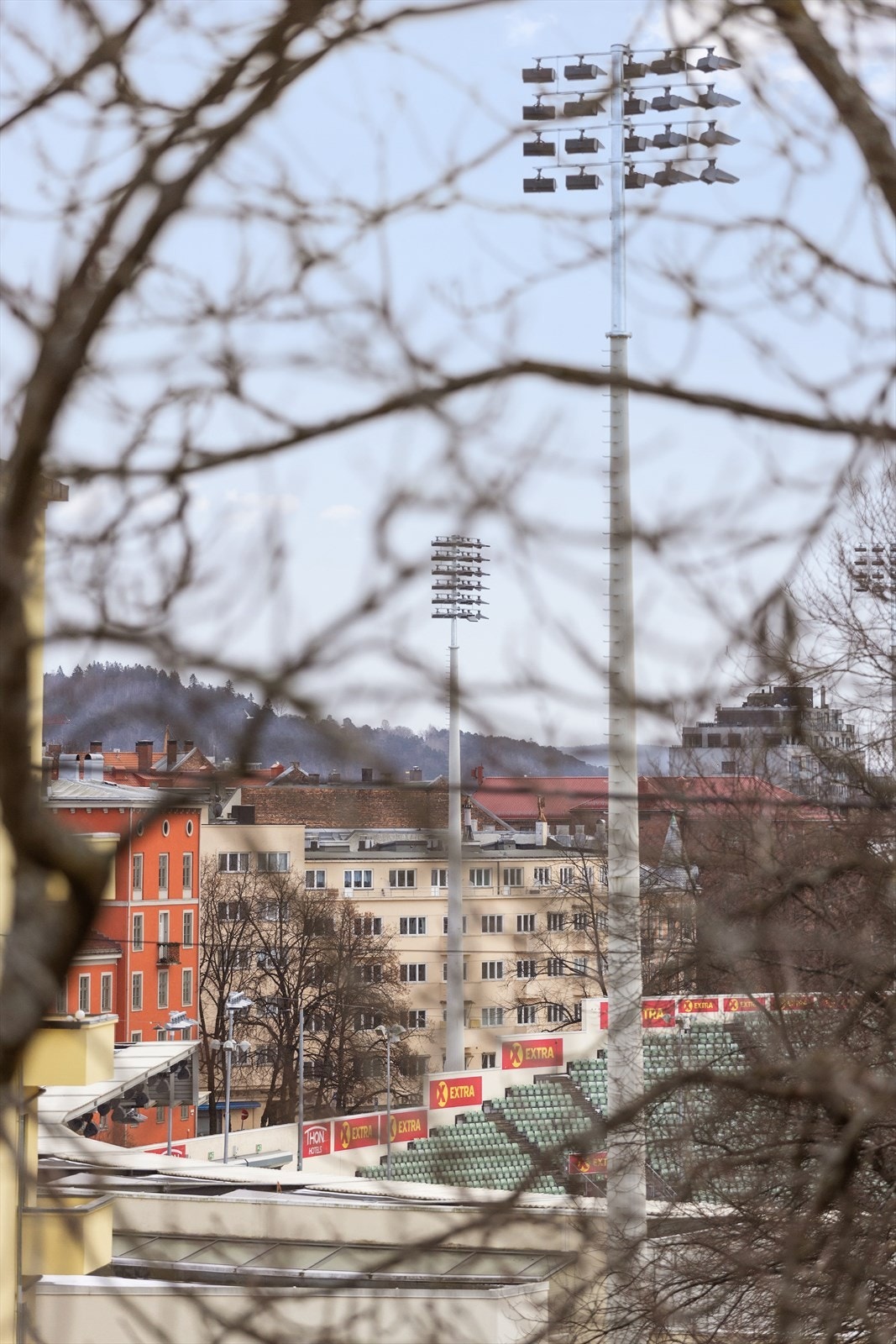 Utsikt mot Bislett Stadion. Galleribilde