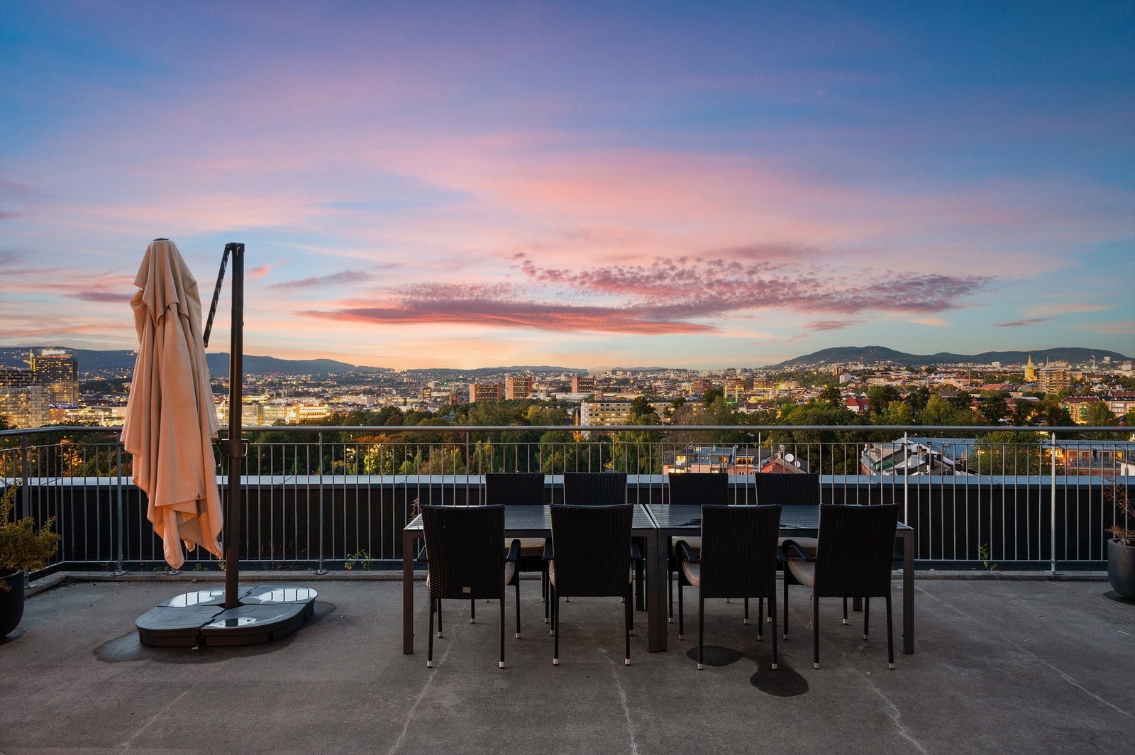 Felles takterrasse. Galleribilde