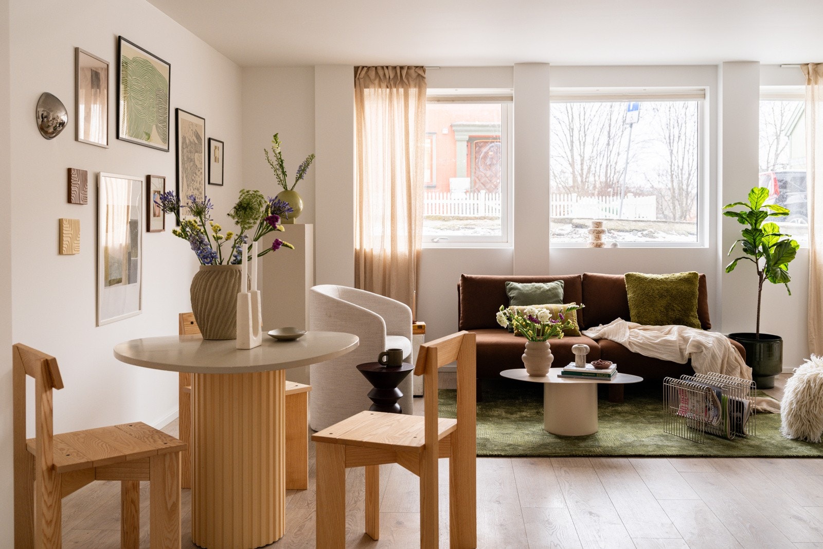 En lys og moderne 2-roms leilighet som var ny i 2022. Galleribilde