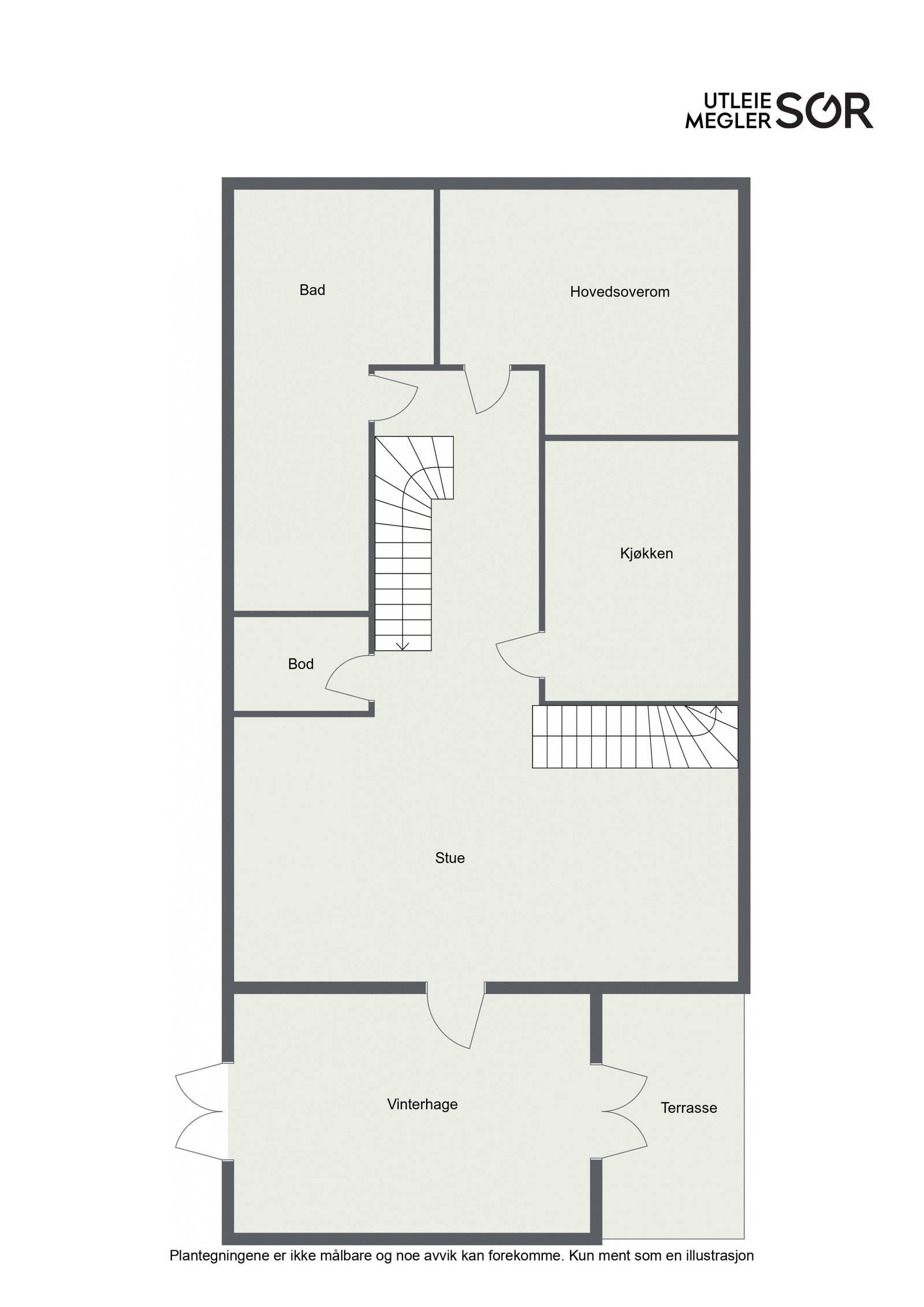 Plantegning 2 etg. Galleribilde