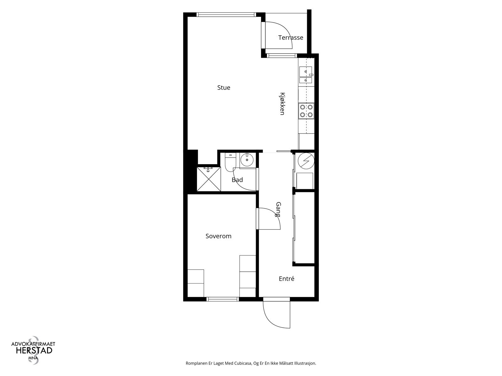 Planskisse - ikke målsatt illustrasjon Galleribilde