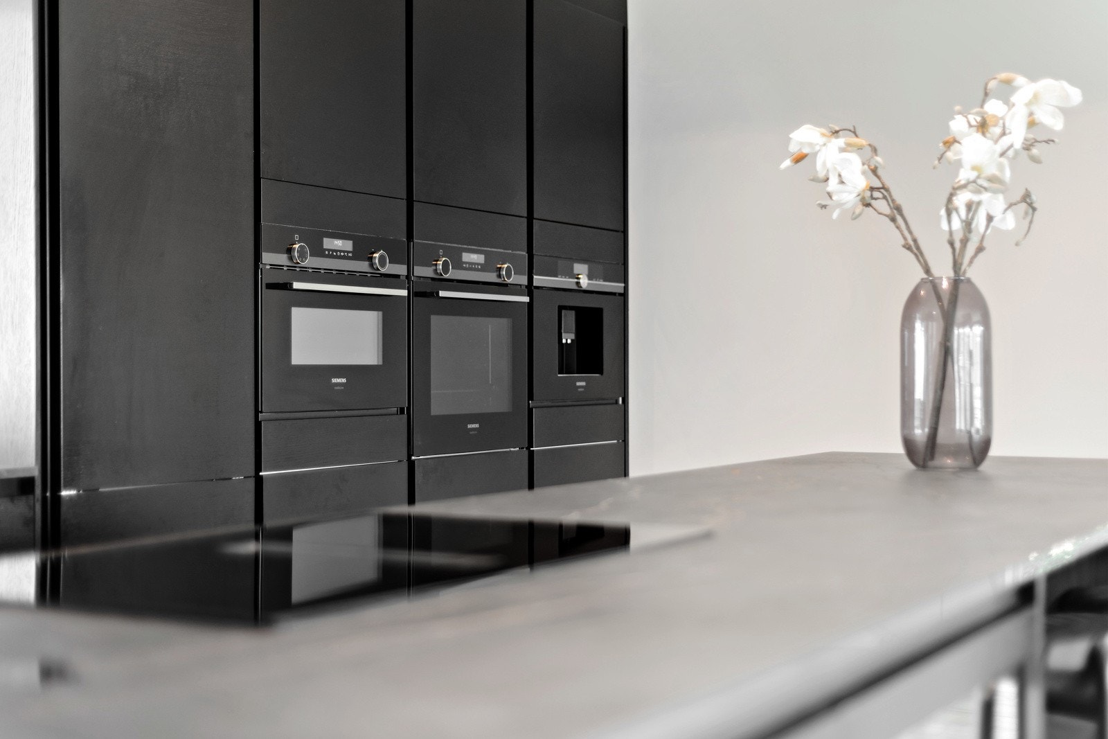 Her er den nedfelte koketoppen som har integrert avtrekksvifte. Galleribilde