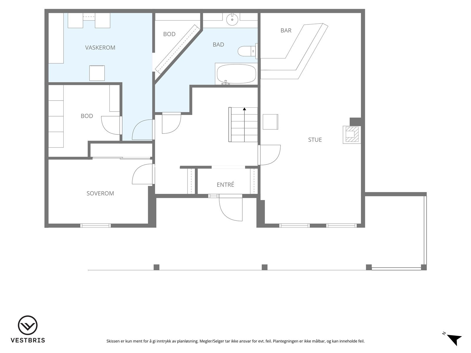Plantegning sokkeletasjen Galleribilde