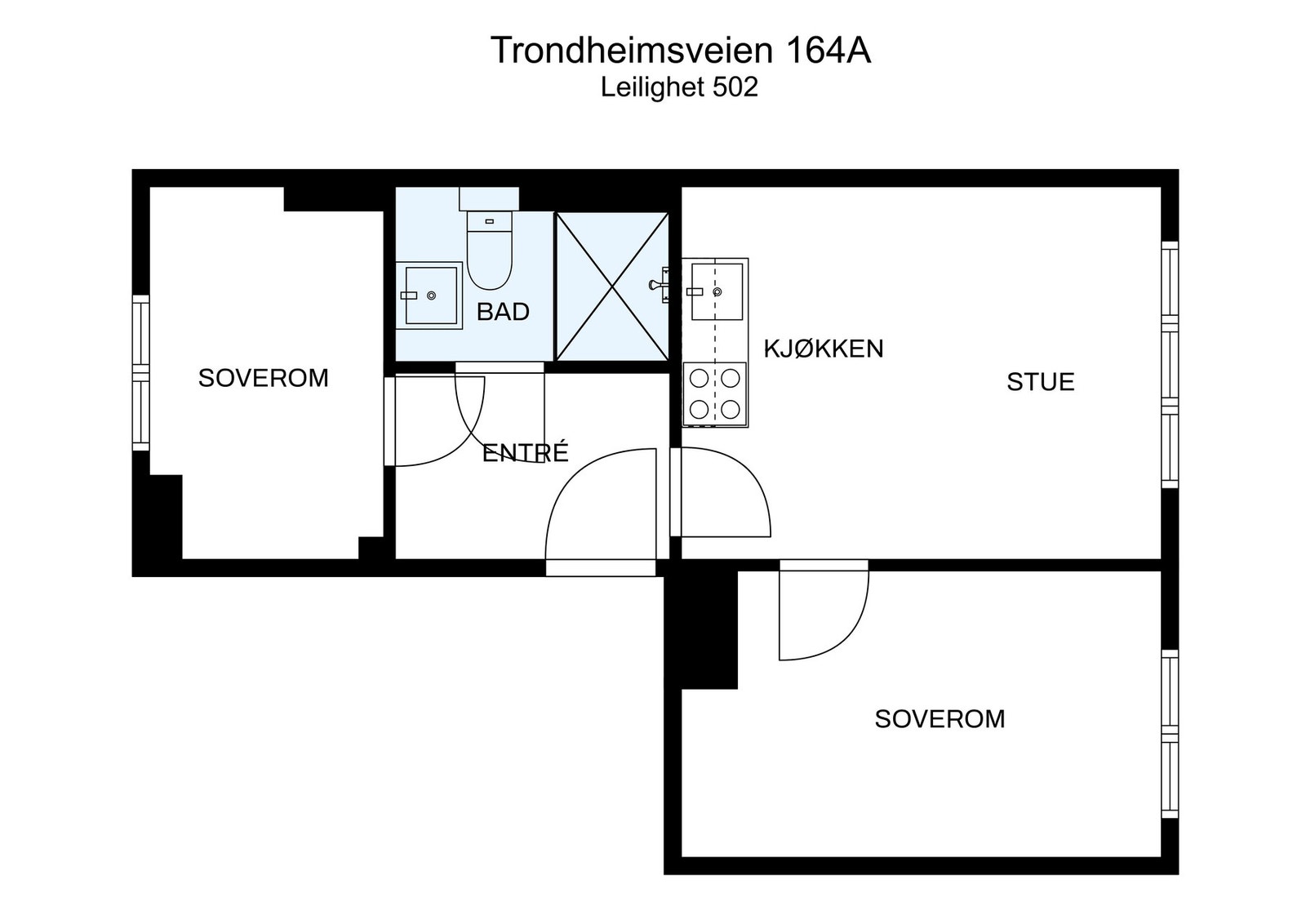 Smart og effektiv planløsning. Galleribilde