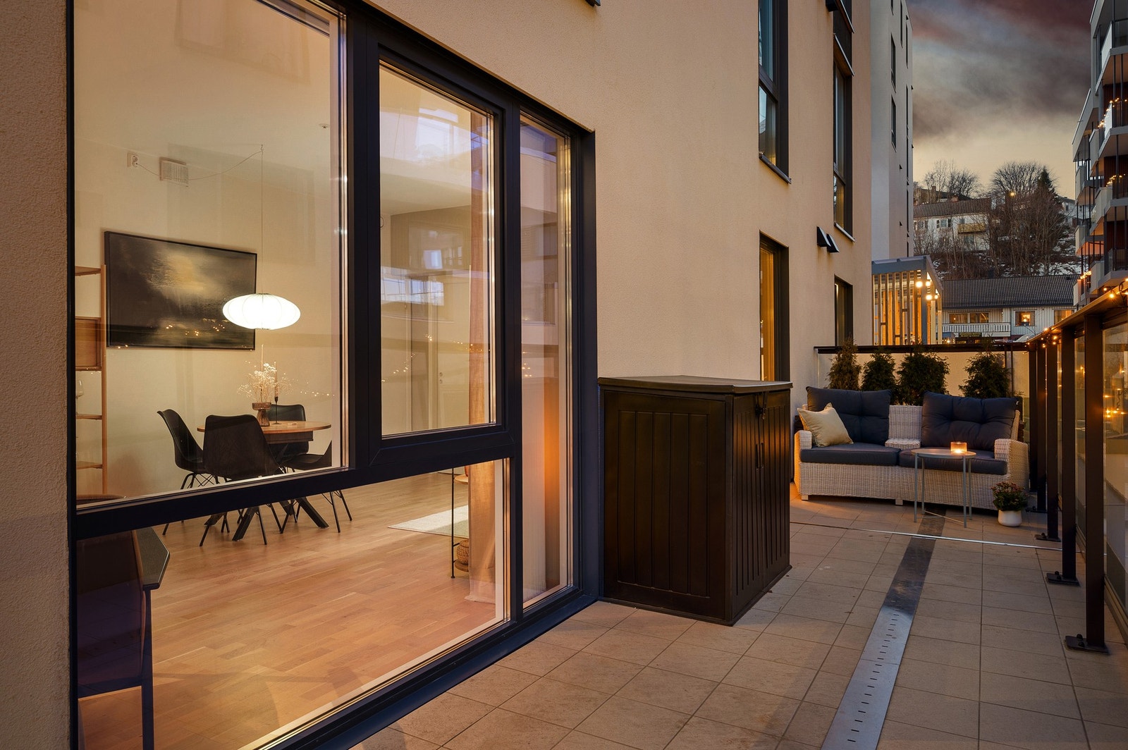 Flere møbleringsmuligheter på balkongen. Galleribilde