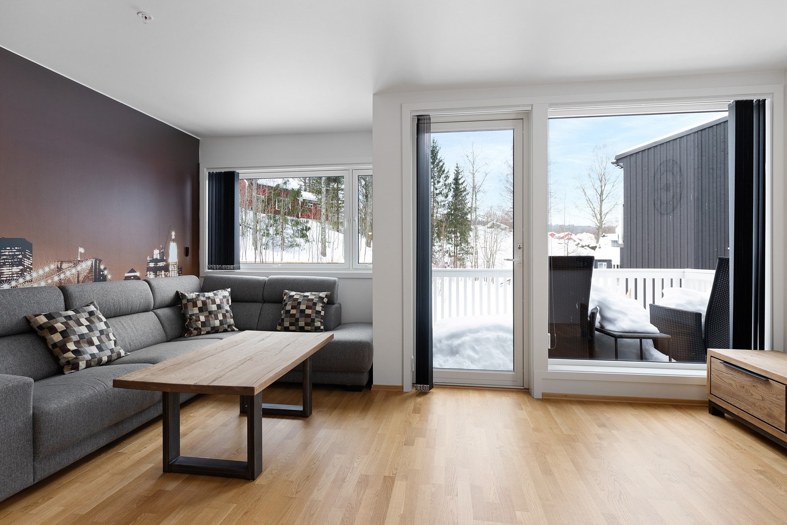 Stue med bra planløsning. Galleribilde