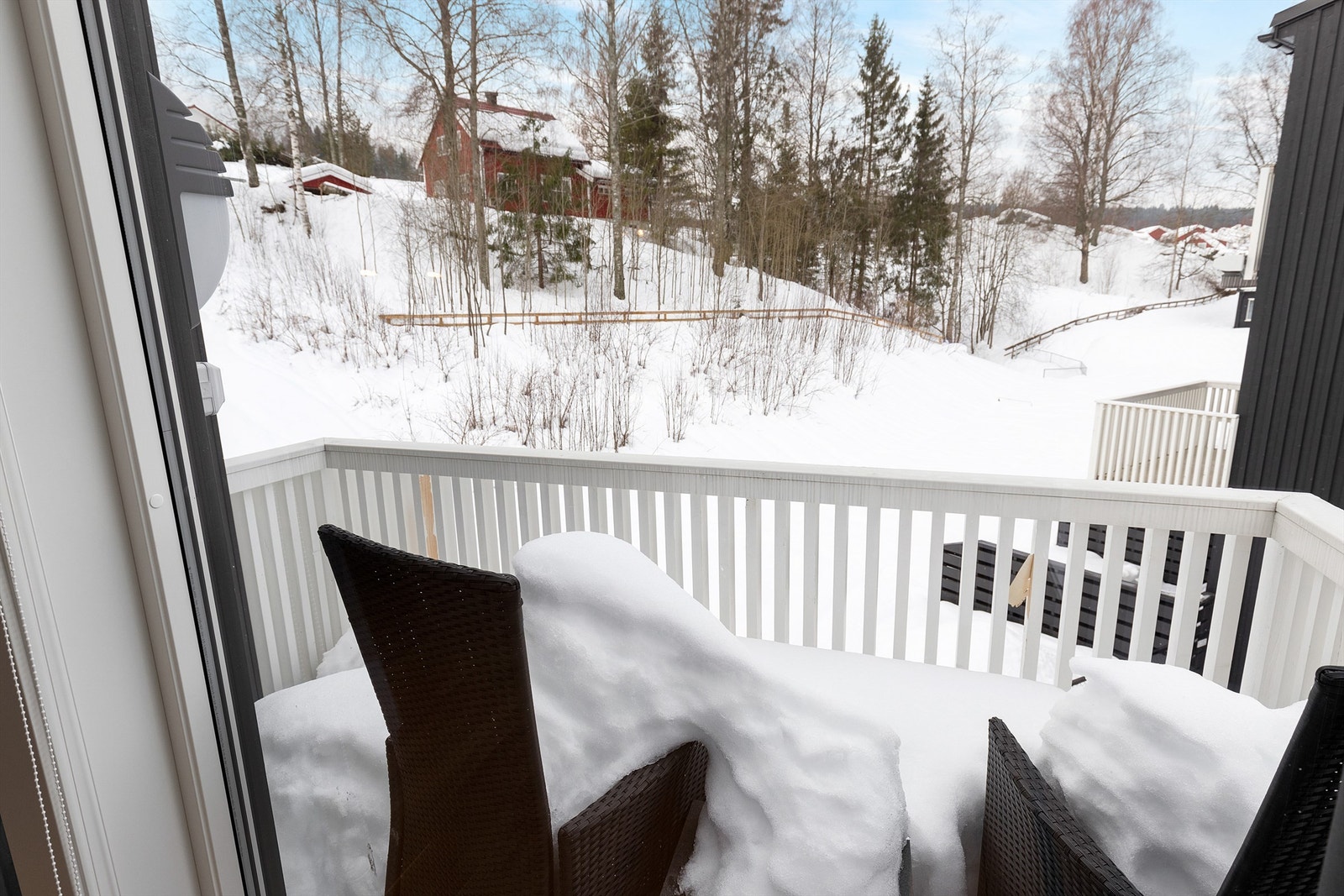 Balkong med gode solforhold. Galleribilde