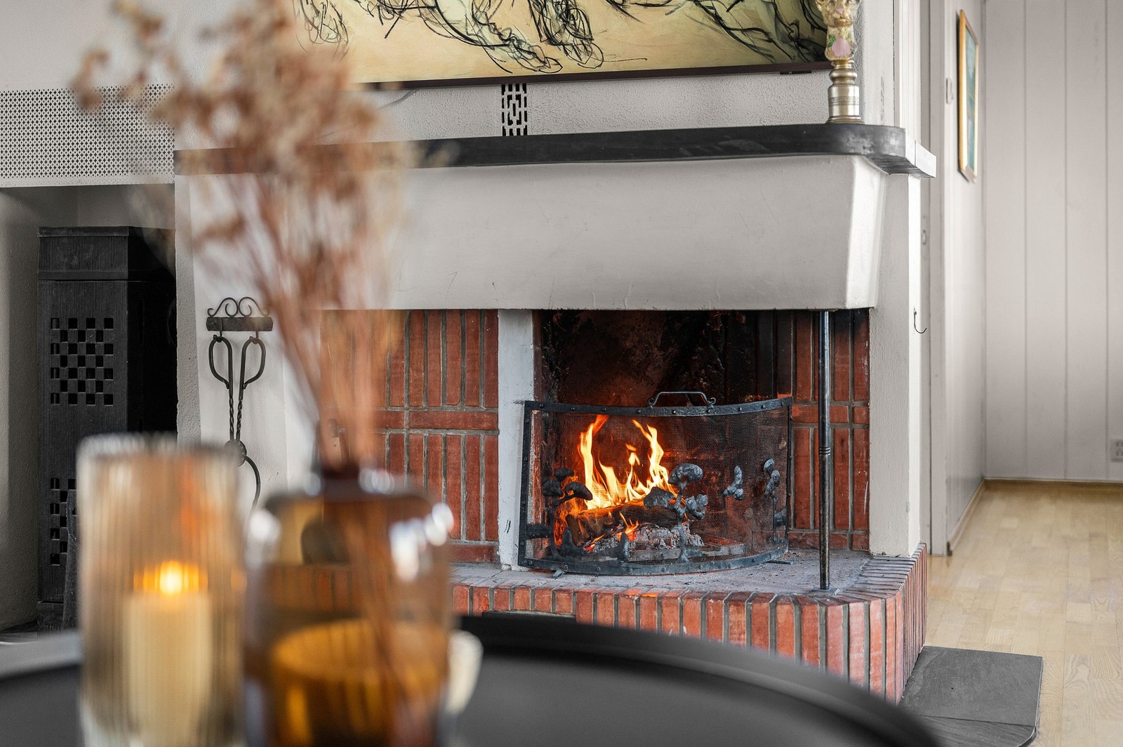 Vedovnen sørger for god og behagelig varme på kalde vinterdager. Galleribilde