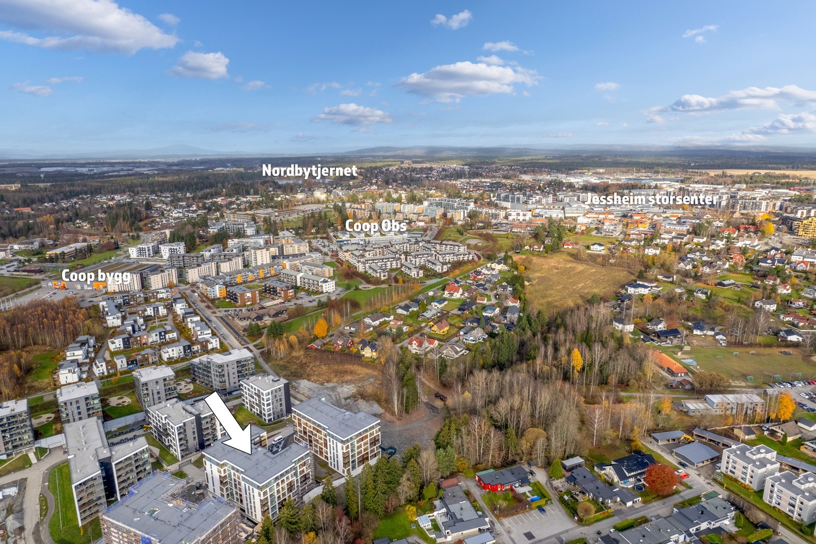 Dronefoto Galleribilde