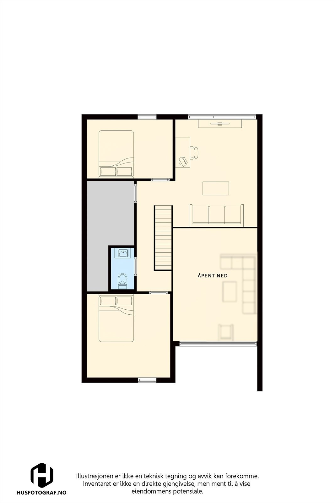 Plantegning 2.etasje Galleribilde