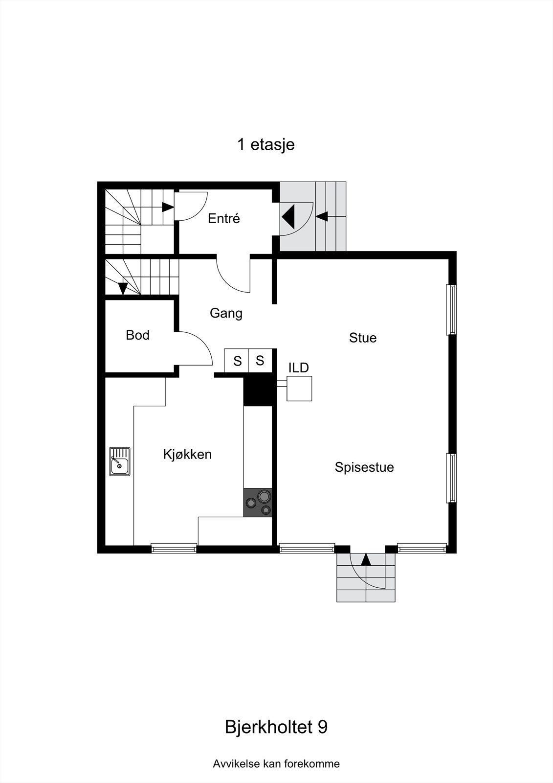 Planskisse hovedplan Galleribilde