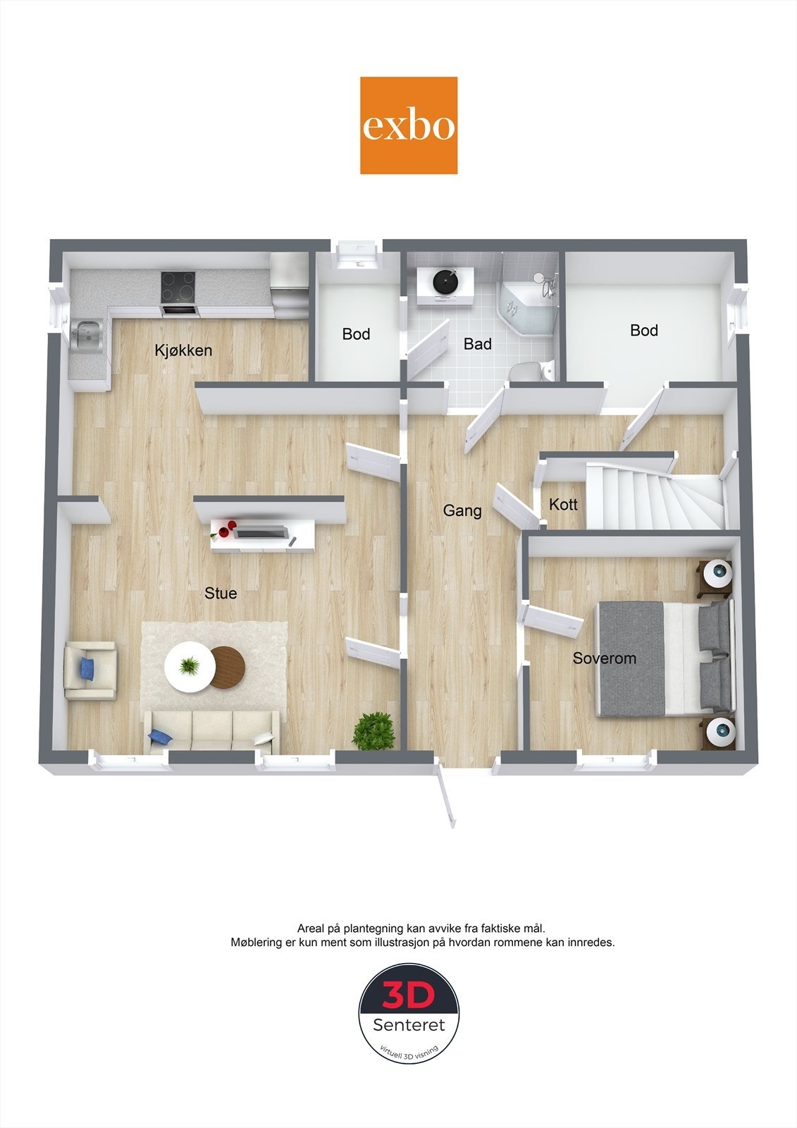 Plantegning underetasje. Galleribilde