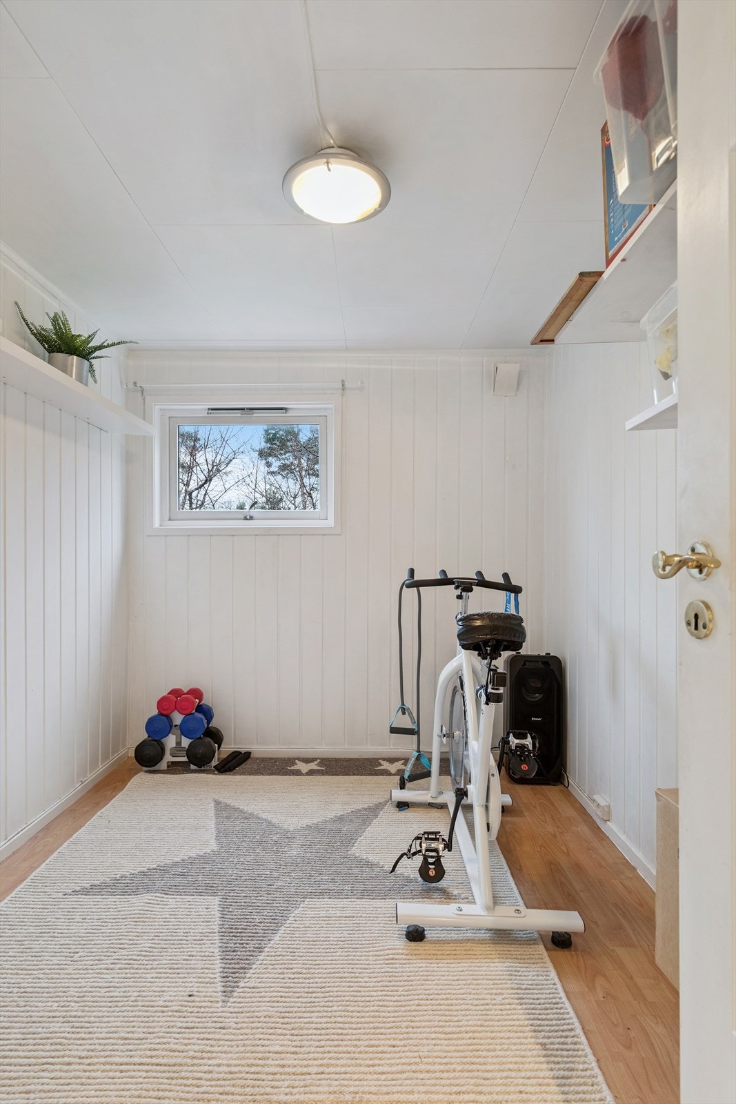 Dette rommet kan benyttes som treningsrom, kontor eller lagringsrom. Galleribilde