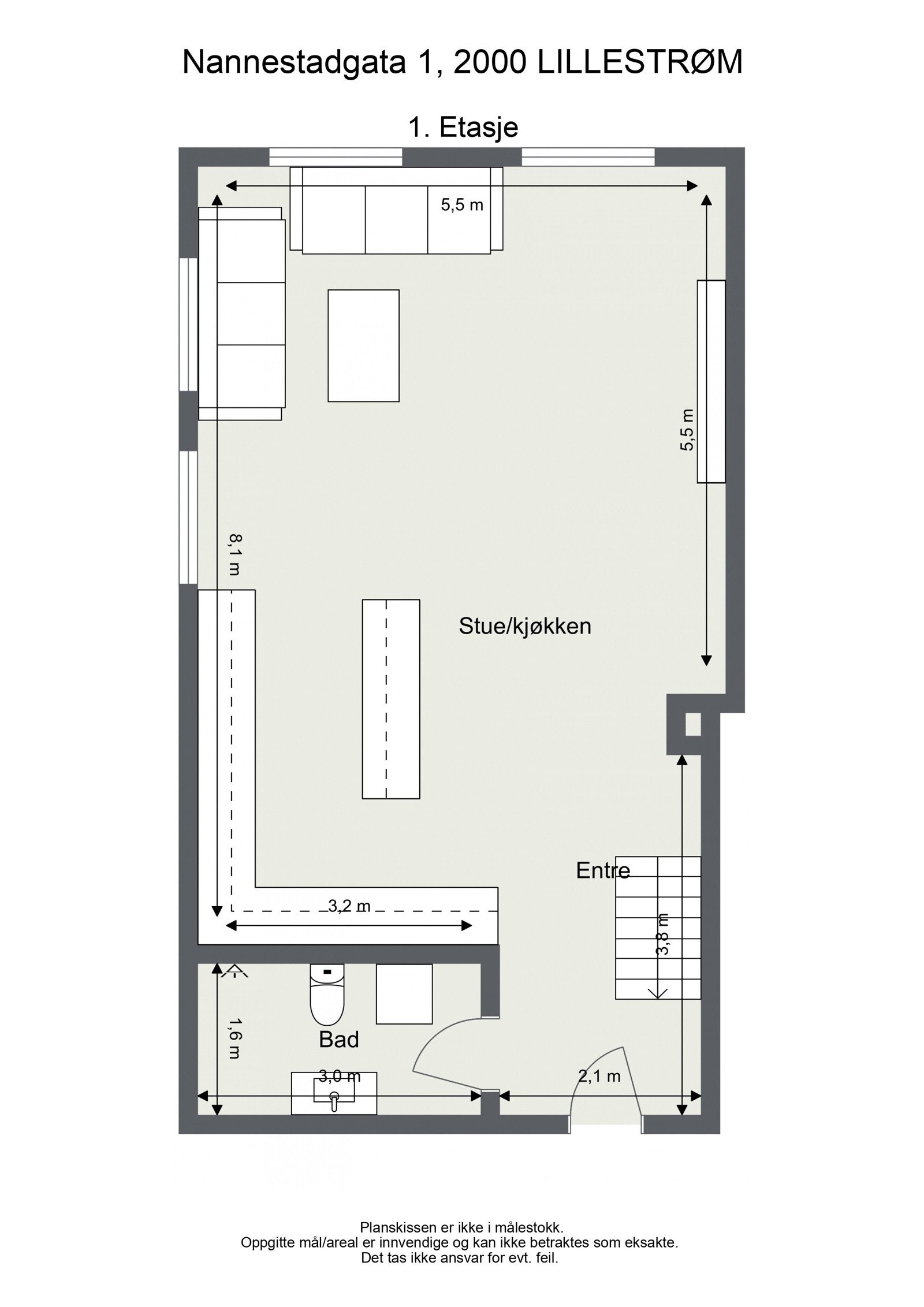 Plantegning 1.etasje. Galleribilde