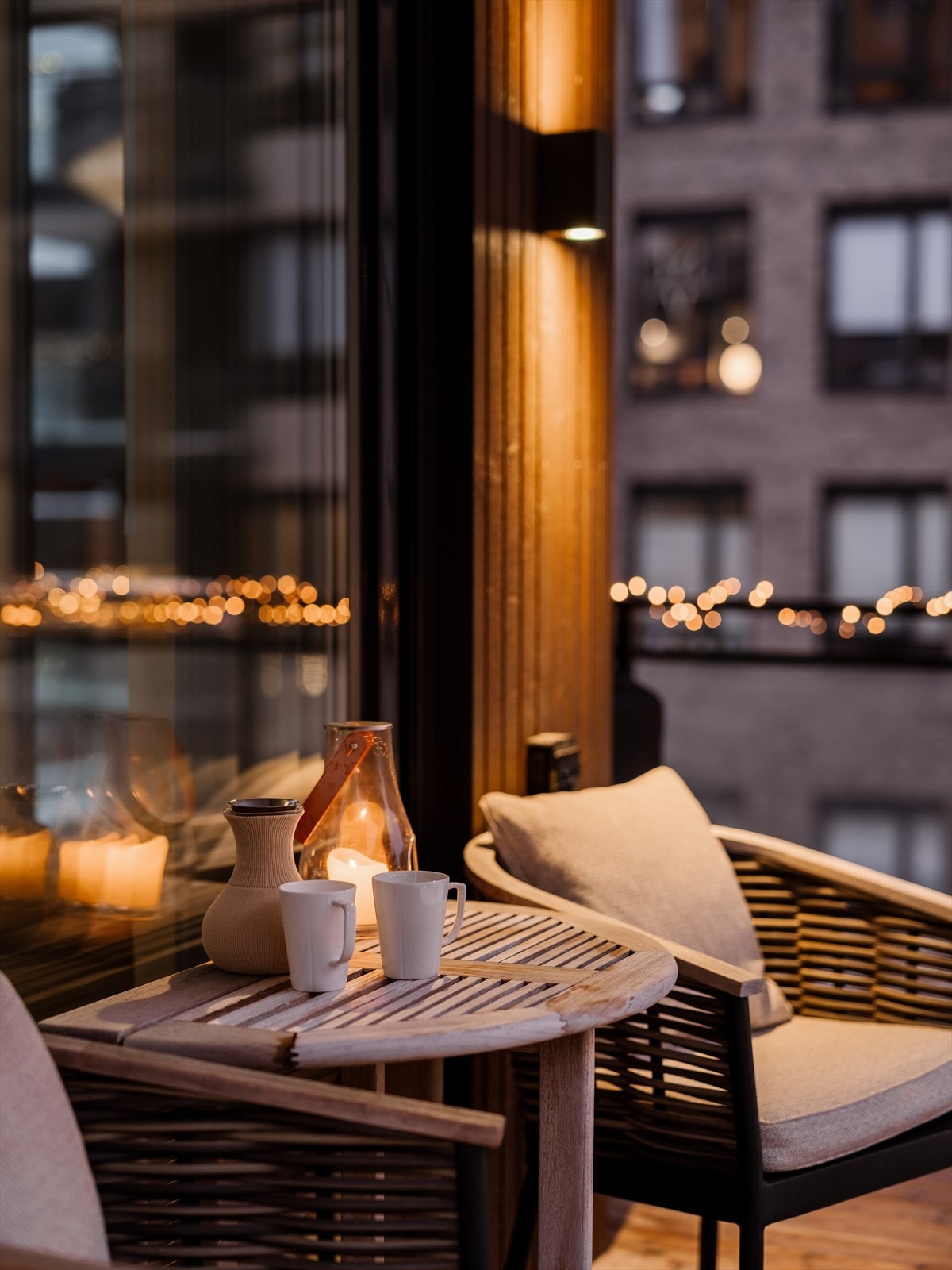 Små lyskilder sørger for god atmosfære på kveldstid. Galleribilde