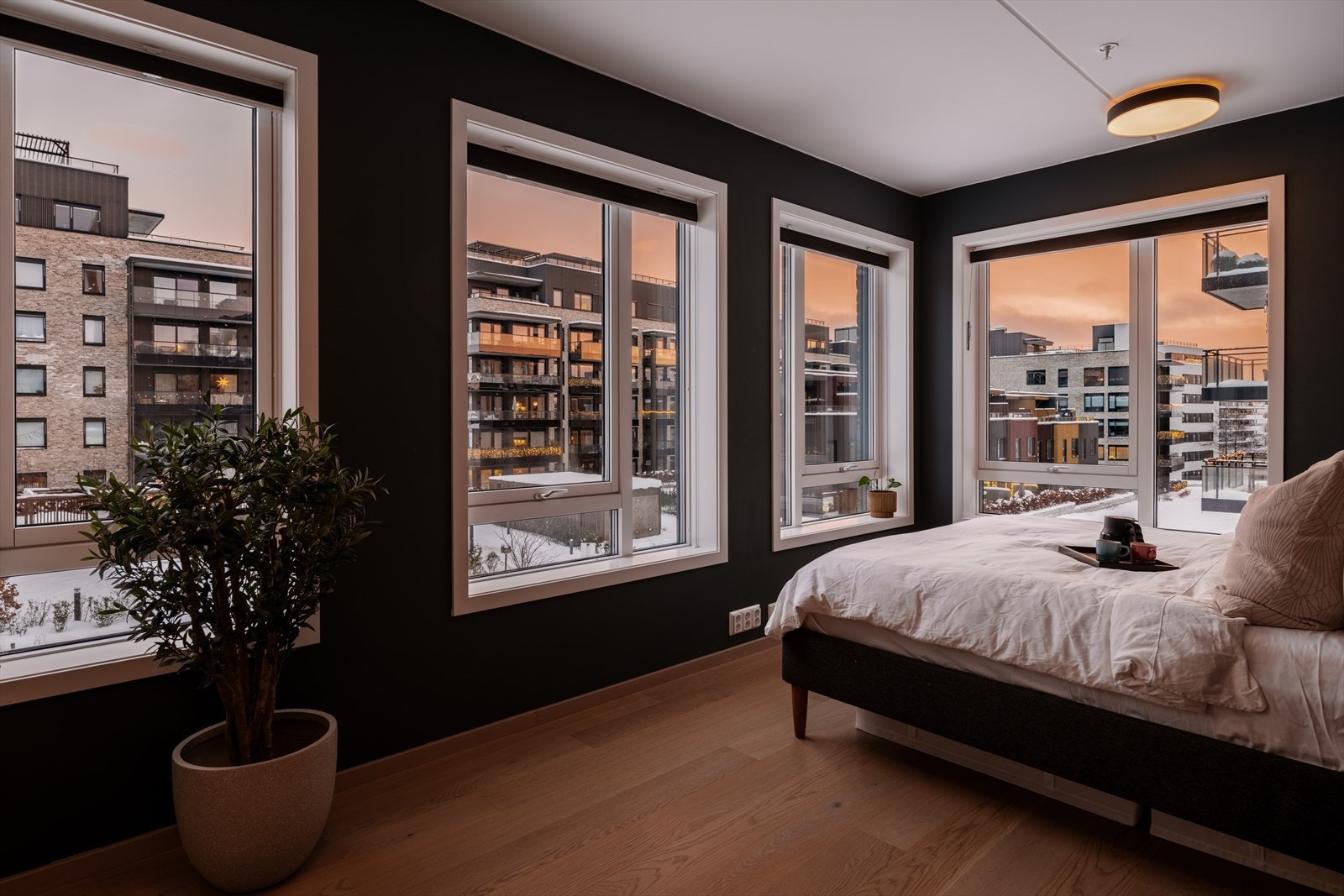 Hovedsoverom på kveldstid. Galleribilde