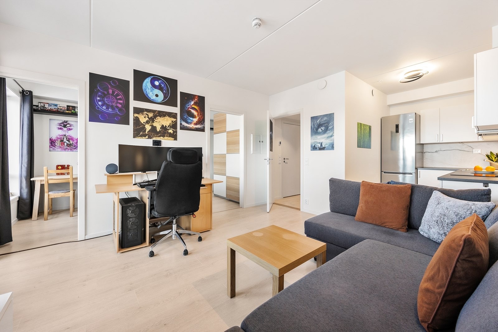 Her er det også rom for en egen kontorplass eller lesekrok. Galleribilde