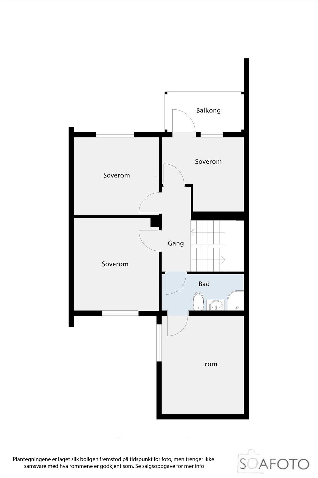 Plantegning andre etasje Galleribilde