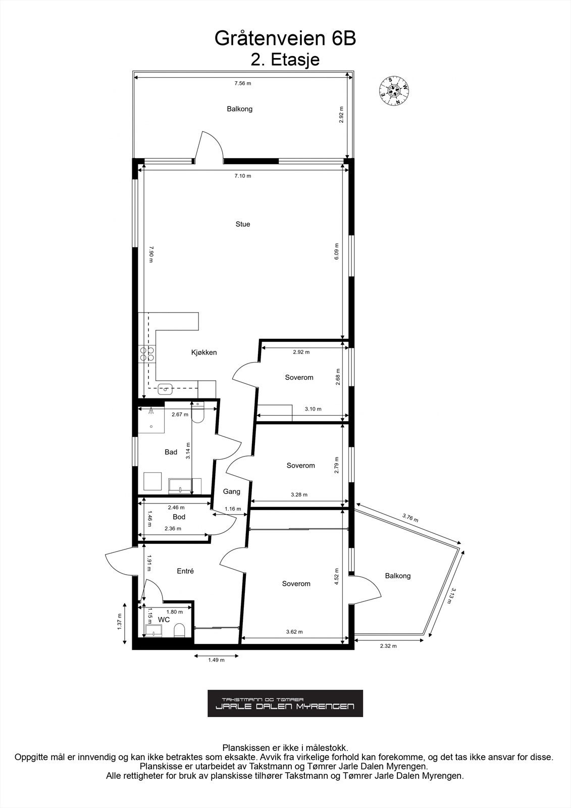 Plantegning Galleribilde