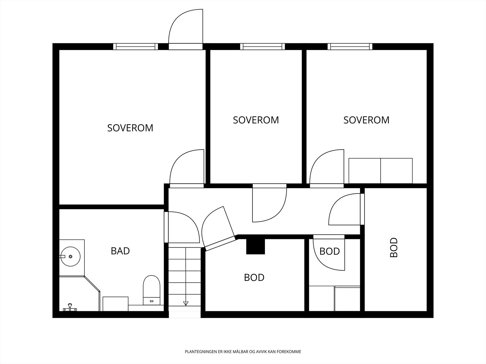 Plantegning underetasje... Galleribilde