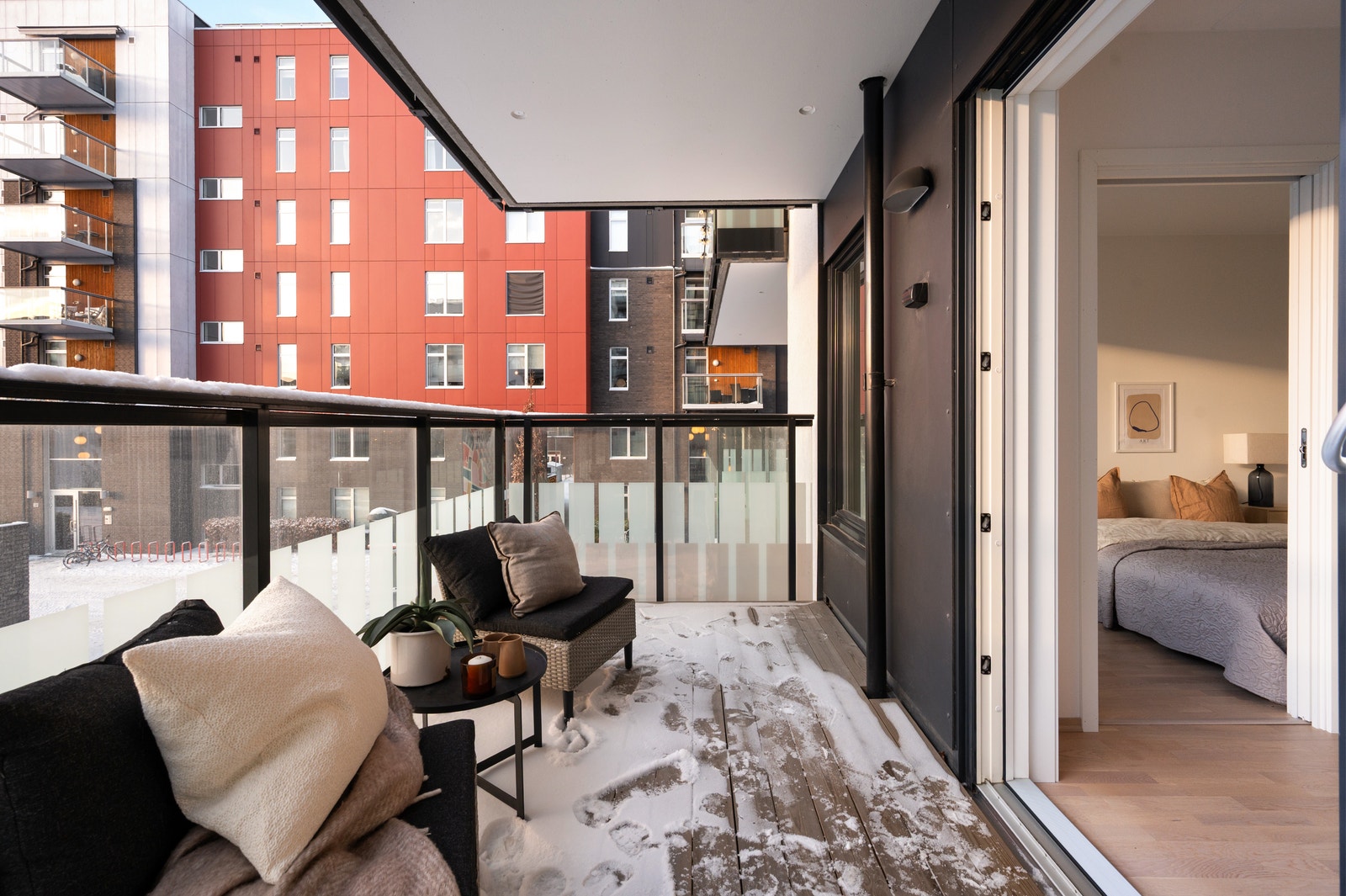 sydvestvendt balkong Galleribilde