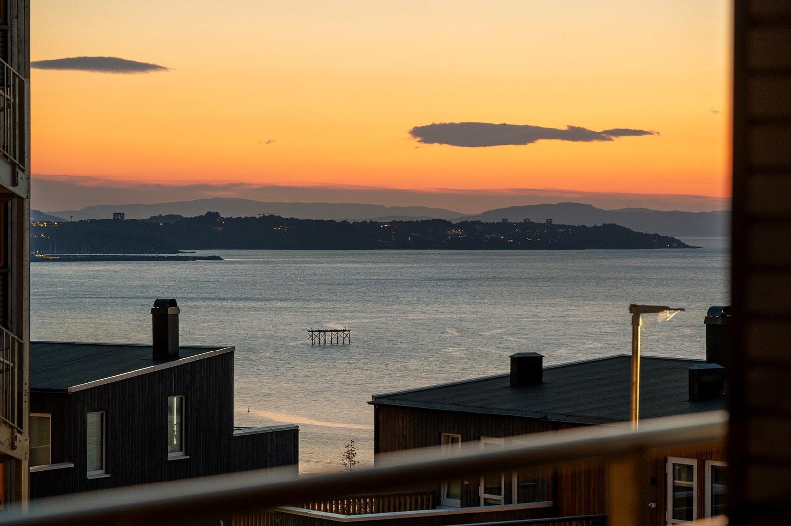 Perfekt sted å nyte vakre solnedganger. Galleribilde