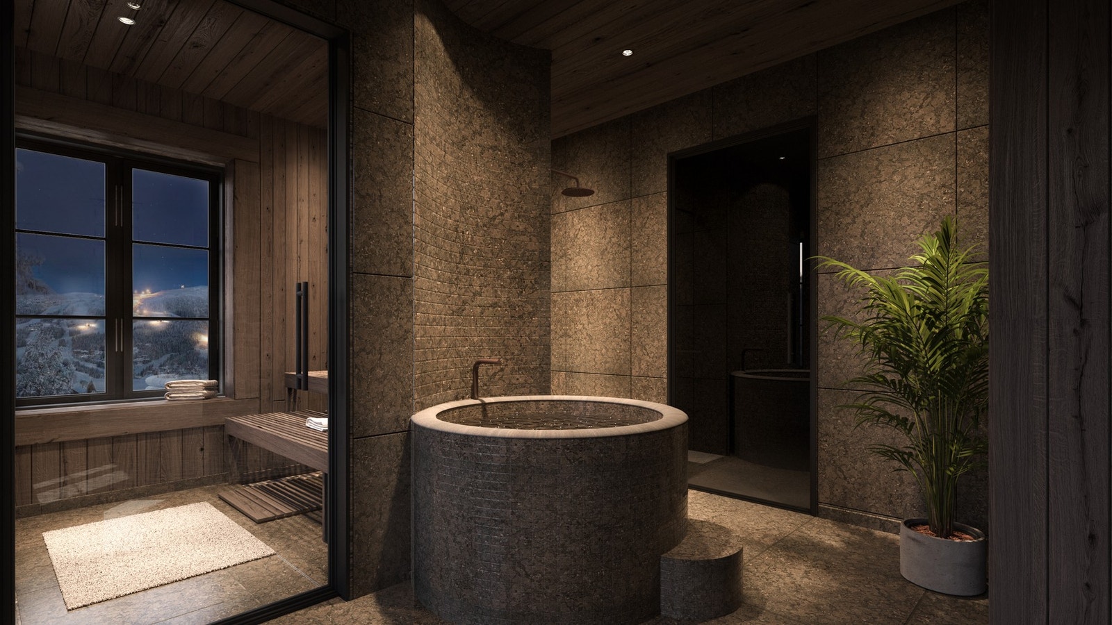 Hyttas eget eksklusive SPA. (Illustrasjonsfoto, avvik vil forekomme) Galleribilde