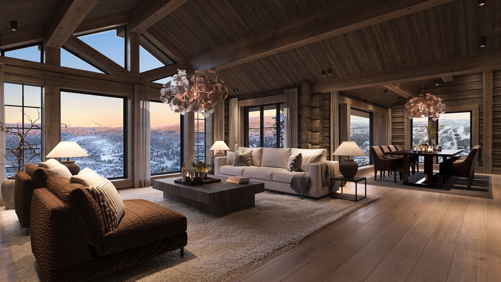 Denne prosjekterte hytta har alt man trenger for å nyte fjelltilværelsen og enda litt til. (Illustrasjonsfoto, avvik vil forekomme) Galleribilde