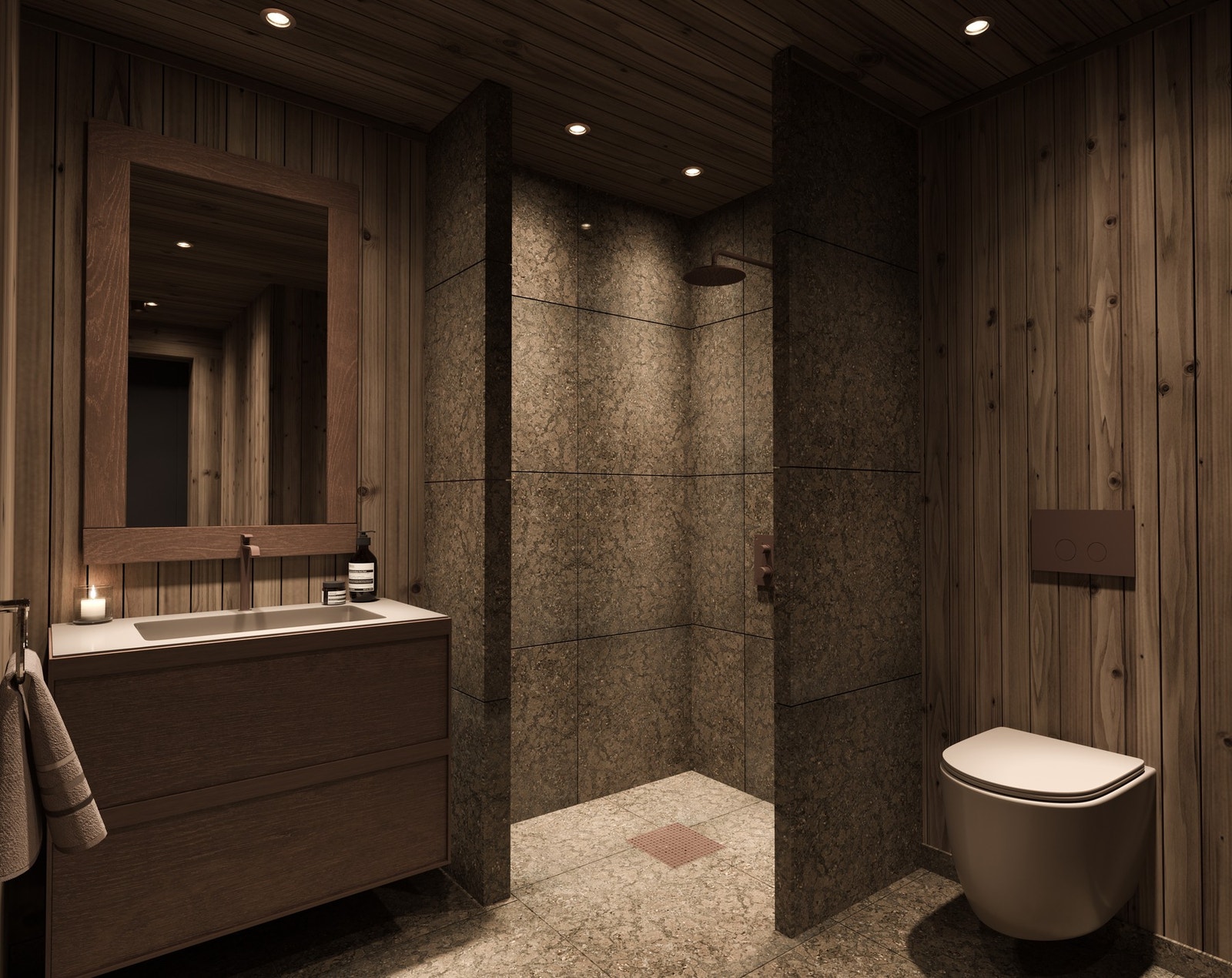 Lekker baderom med høy kvalitet og eksklusive materialer. (Illustrasjonsfoto, avvik vil forekomme) Galleribilde