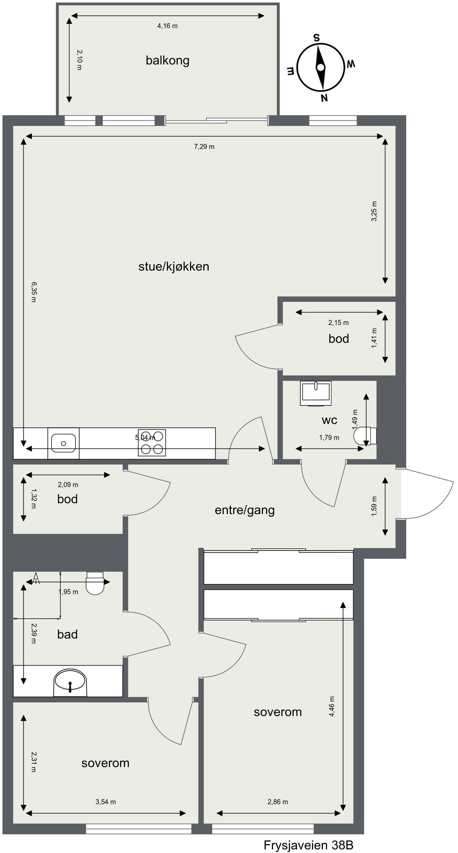 Plantegning. Galleribilde