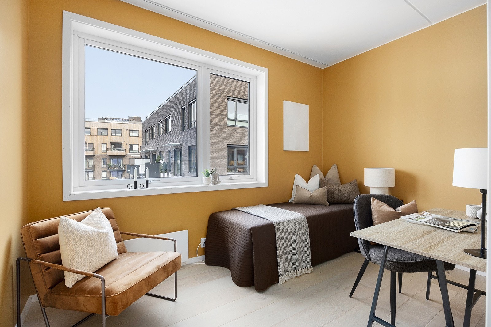 Soverom 2 passer ypperlig til gjestesoverom, barnerom og/eller hobbyrom. Galleribilde