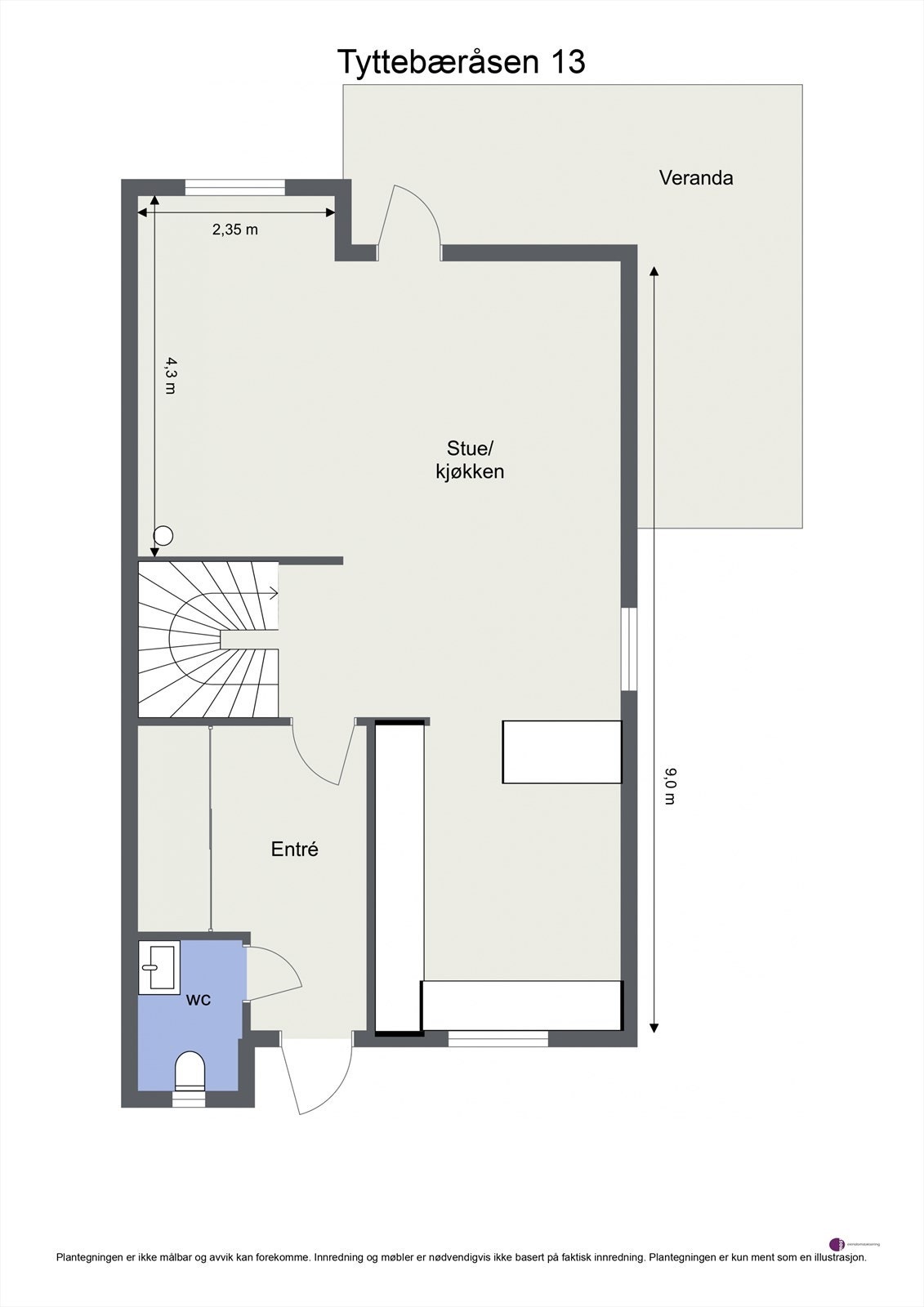 Plantegning 1.etasje. Galleribilde